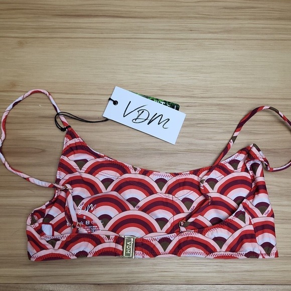 VDM The Label REVOLVE Womens Multicolor Swim + Resort Bikini Top Size Small - Picture 2 of 4